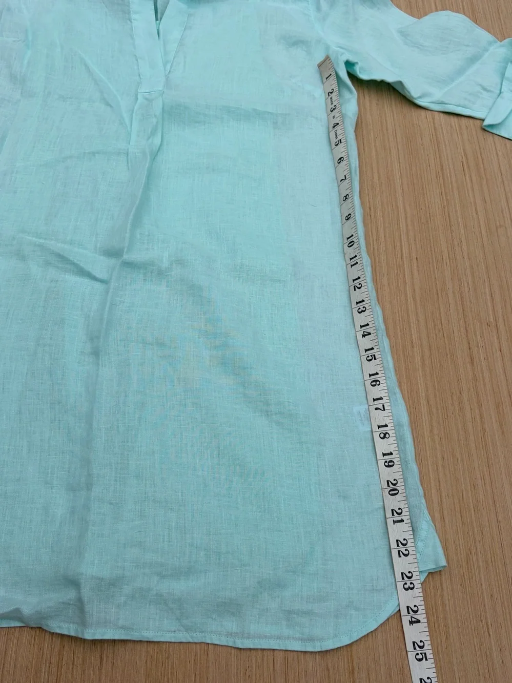 NEW Vineyard Vines Solid Lucaya Coverup Dress Linen Blue Green - Picture 7 of 15